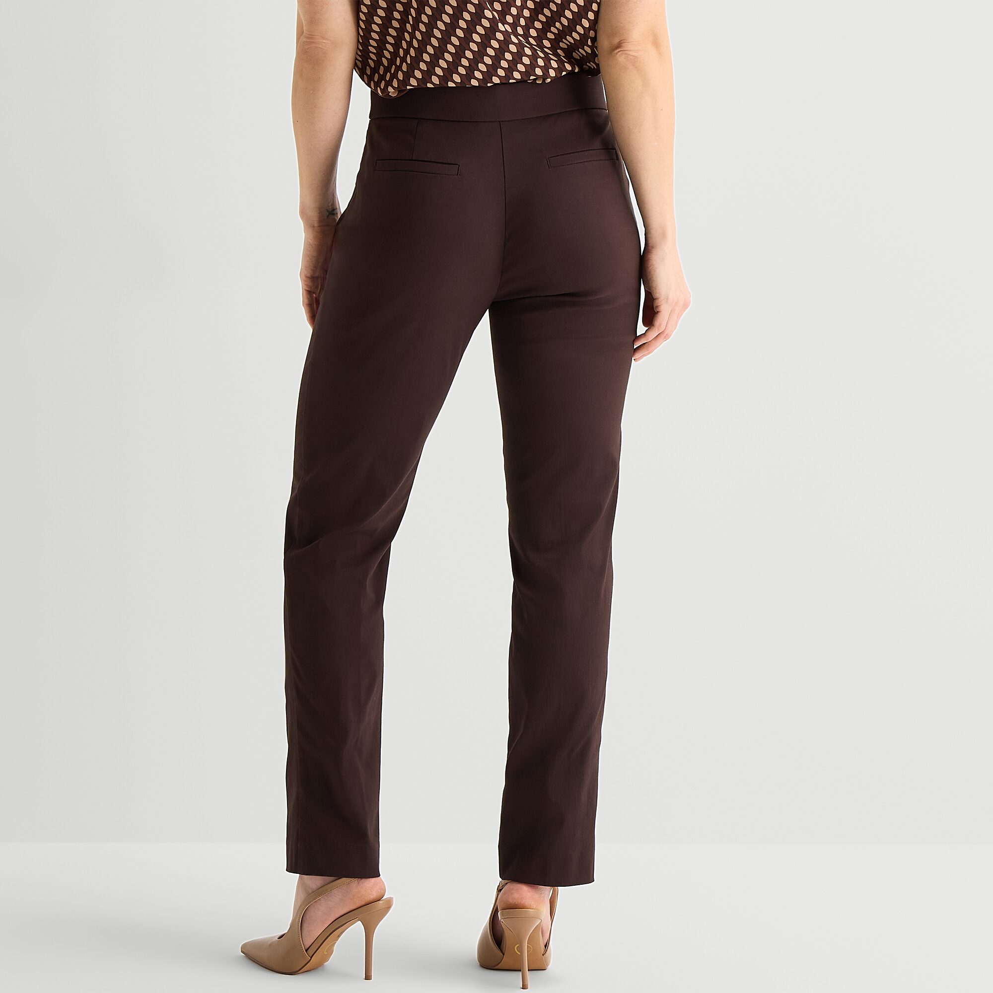 Liz Claiborne Lisa Womens Straight Pull-On Pant