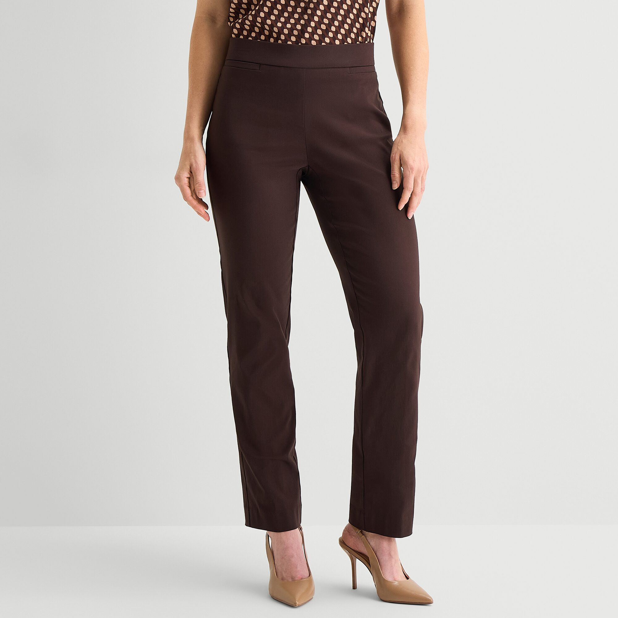 Liz Claiborne Lisa Womens Straight Pull-On Pant