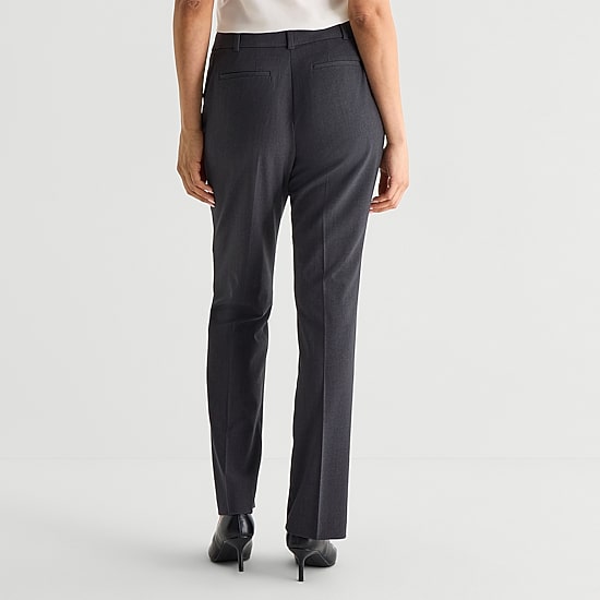 Liz Claiborne Audra Curvy Womens Straight Mid Rise Trouser