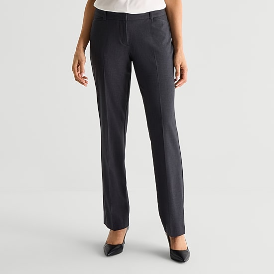 Liz Claiborne Audra Curvy Womens Straight Mid Rise Trouser