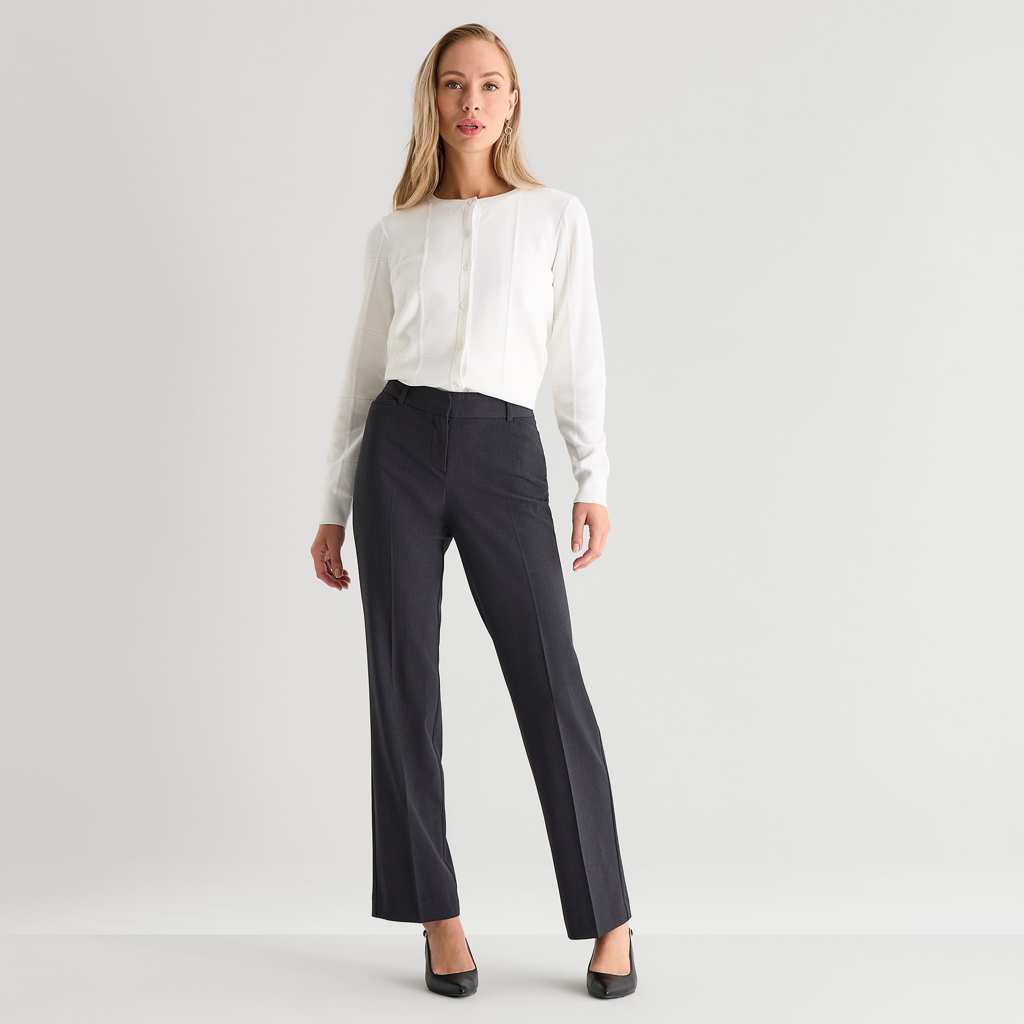 Liz Claiborne Audra Womens Straight Mid Rise Trouser