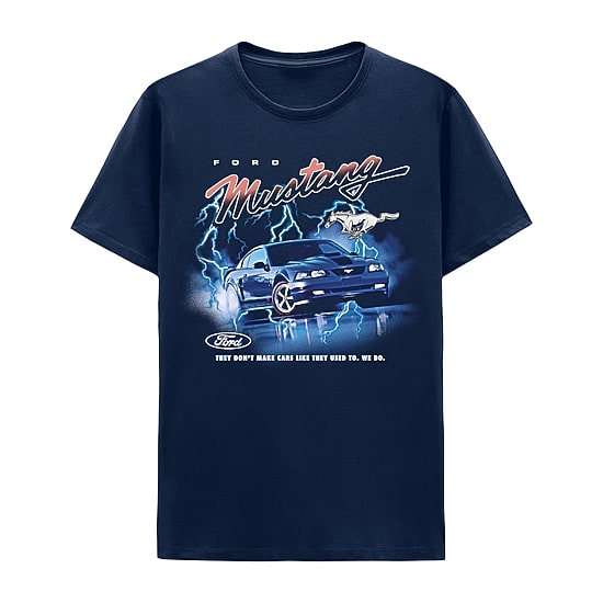 Ford Mustang Mens Crew Neck Short Sleeve Regular Fit Graphic T-Shirt