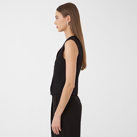 RM Rebecca Minkoff Womens V Neck Sleeveless Vest