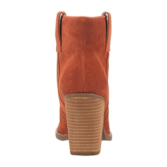 Dingo Womens Flannie Block Heel Booties