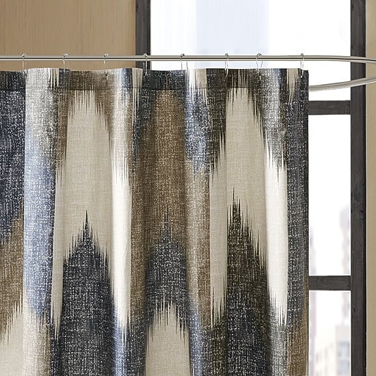 INK+IVY Alpine Cotton Printed Shower Curtain