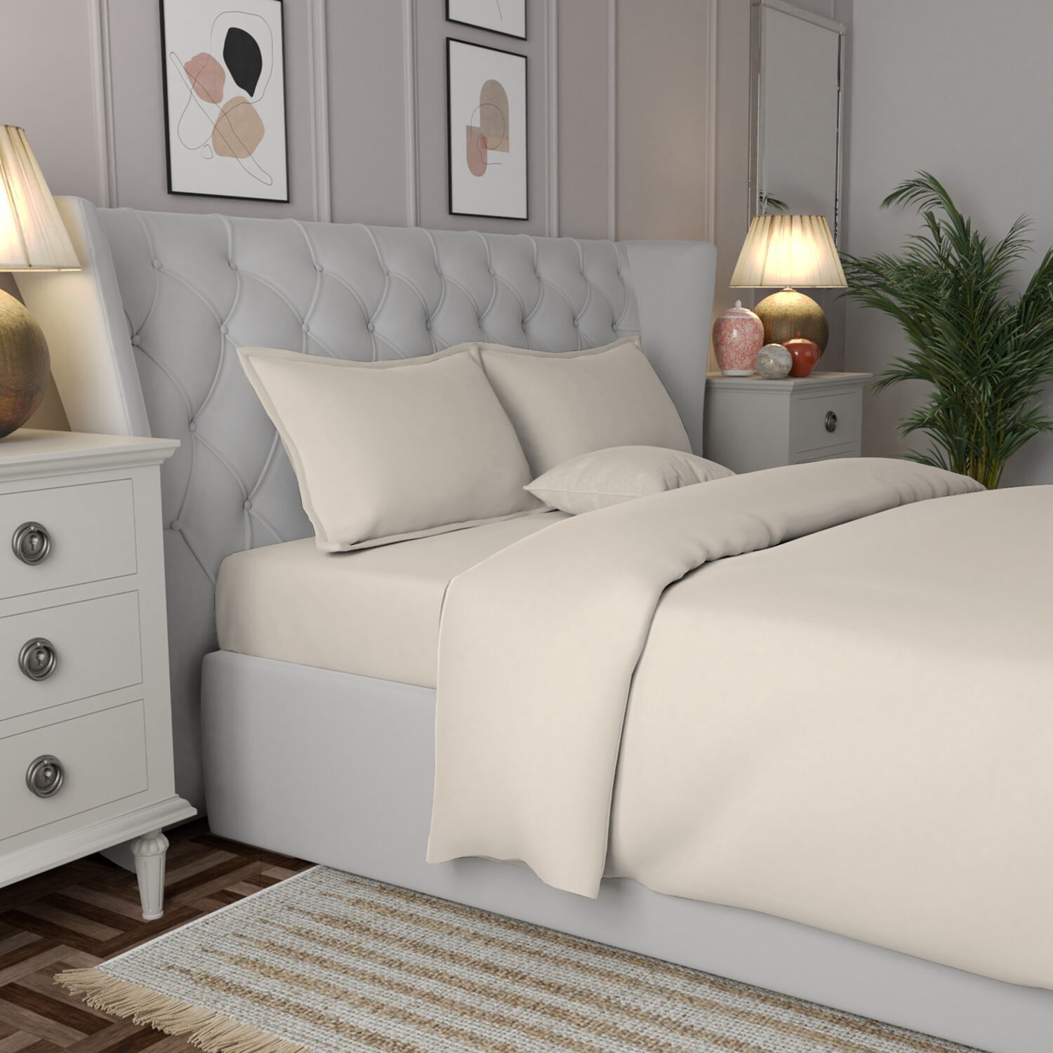 Purity Home Sateen 3-pc. Duvet Cover Set