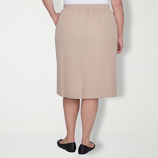 Alfred Dunner Suiting Womens Plus Pencil Skirt