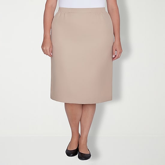 Alfred Dunner Suiting Womens Plus Pencil Skirt