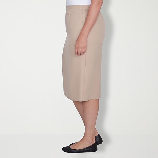 Alfred Dunner Suiting Womens Plus Pencil Skirt
