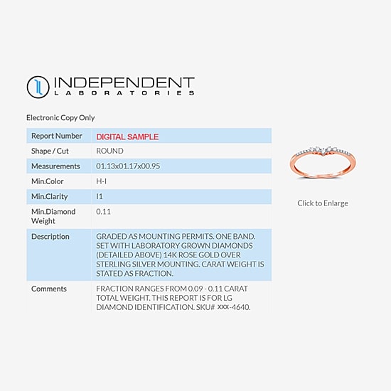I Said Yes (H-I / I1) 1/10 CT. T.W. Lab Grown White Diamond Sterling Silver or 14K Gold Over Silver Curved Chevron Wedding Band