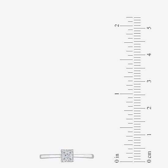 (G / Si2) Womens 1/2 CT. Lab Grown White Diamond 10K Gold Solitaire Engagement Ring
