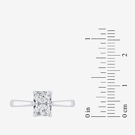 1 1/2 CT. Lab-Grown (G / VS2)  Diamond 14K Gold Radiant-Cut Solitaire Engagement Ring