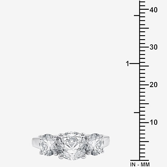 3 CT. T.W. Lab-Grown (G / SI1-SI2) Diamond Round 3-Stone Engagement Ring in 14K Gold