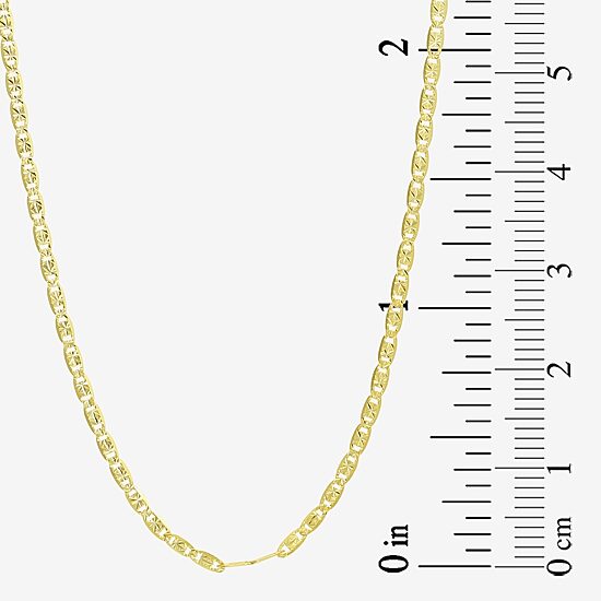 Made in Italy Mens 10K Gold 16 Inch Valentino Chain Necklace