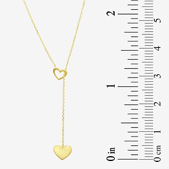 Womens 10K Gold 18 Inch Y Necklace