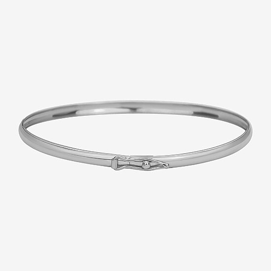 Girls 14K Gold Round Bangle Bracelet