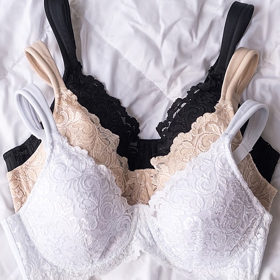 Leading Lady® Scalloped Lace Underwire Full Figure Bra- 5044