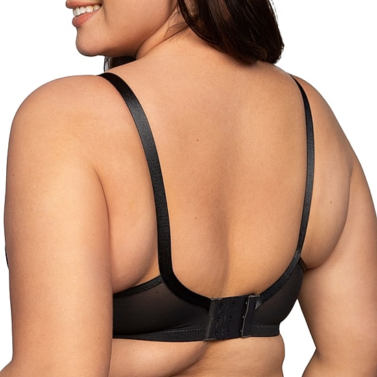 Curvy Couture Sheer Whisper Full Coverage Unlined Underwire Bra- 1368
