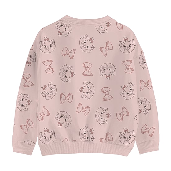 Disney Collection Little & Big Kid Girls Crew Neck Fleece Long Sleeve The Aristocats Sweatshirt