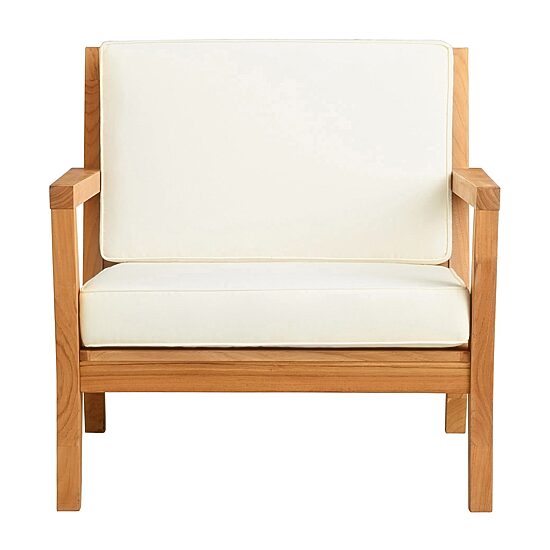 Carlbach Outdoor Teak Armchair with Cushions
