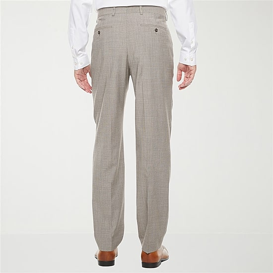 Stafford Signature Mens Big and Tall Stretch Fabric Classic Fit Flat Front Suit Pant