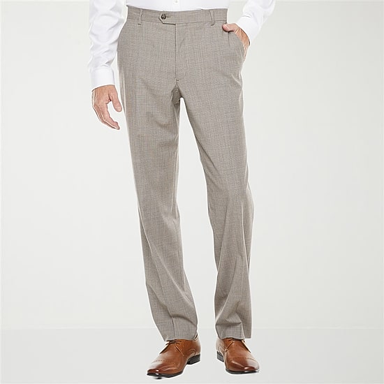 Stafford Signature Mens Big and Tall Stretch Fabric Classic Fit Flat Front Suit Pant