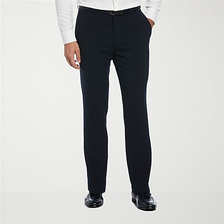 stafford travel sharkskin pleated dress pants classic Stafford Sharkskin Stretch Pleated Pants Classic Fit-JCPenney, Color: Navy