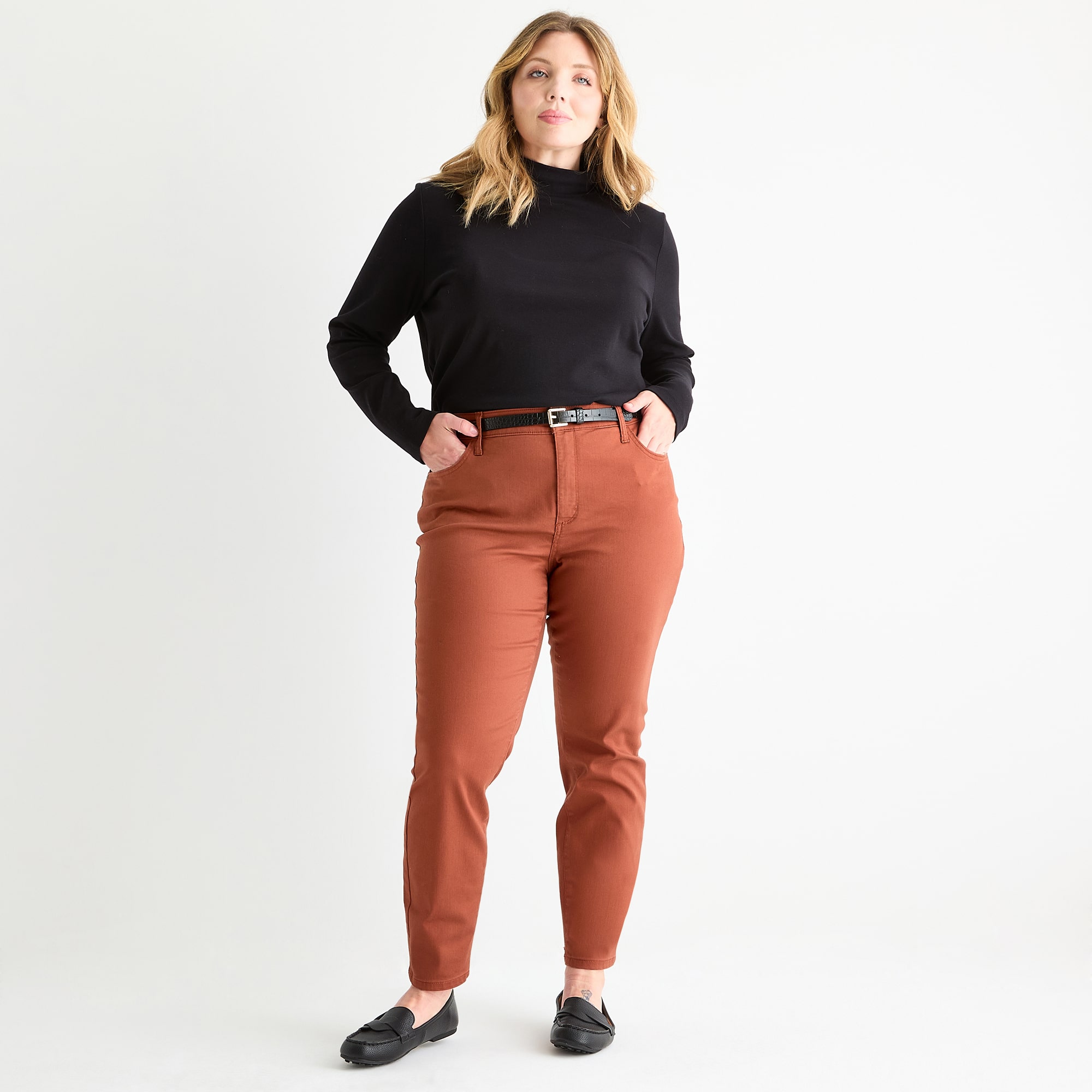 St. John's Bay Womens Mid Rise Skinny Fit Jean