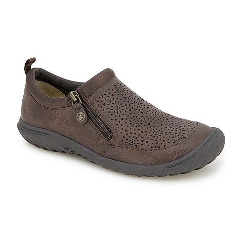 Jambu J Sport By  Avery Womens Round Closed Toe Slip-on Shoe In Brown