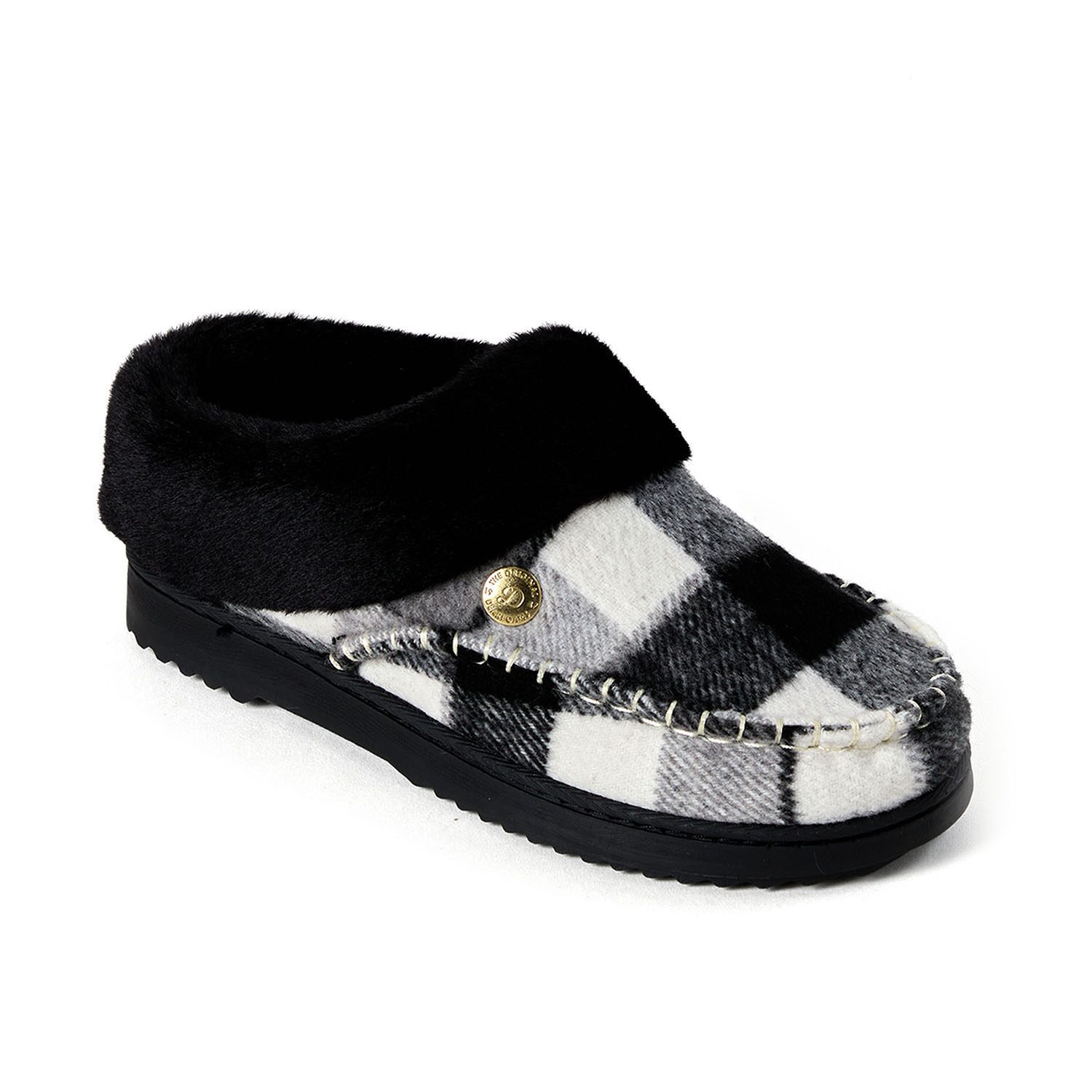 Dearfoams Nyla Moc Toe Womens Memory Foam Clog Slippers