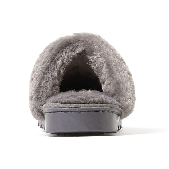 Dearfoams Helena Genuine Suede With Prayer Seam Womens Moccasin Slippers
