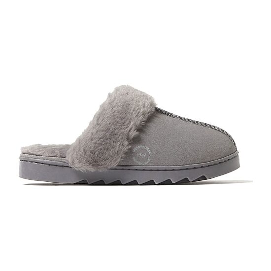 Dearfoams Helena Genuine Suede With Prayer Seam Womens Moccasin Slippers