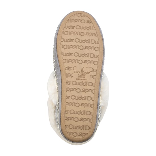 Cuddl Duds Twist Womens Memory Foam Bootie Slippers