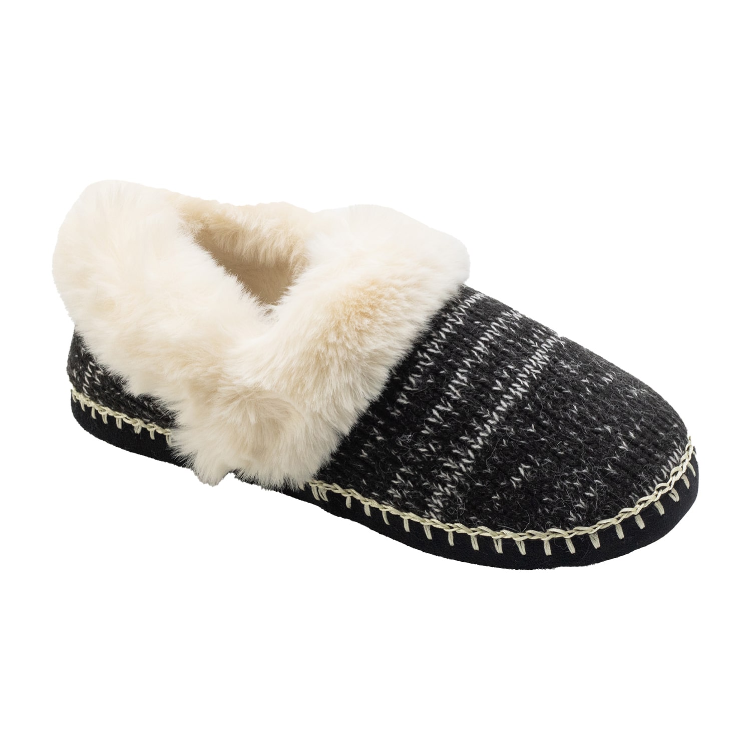 Cuddl Duds Twist Womens Memory Foam Bootie Slippers
