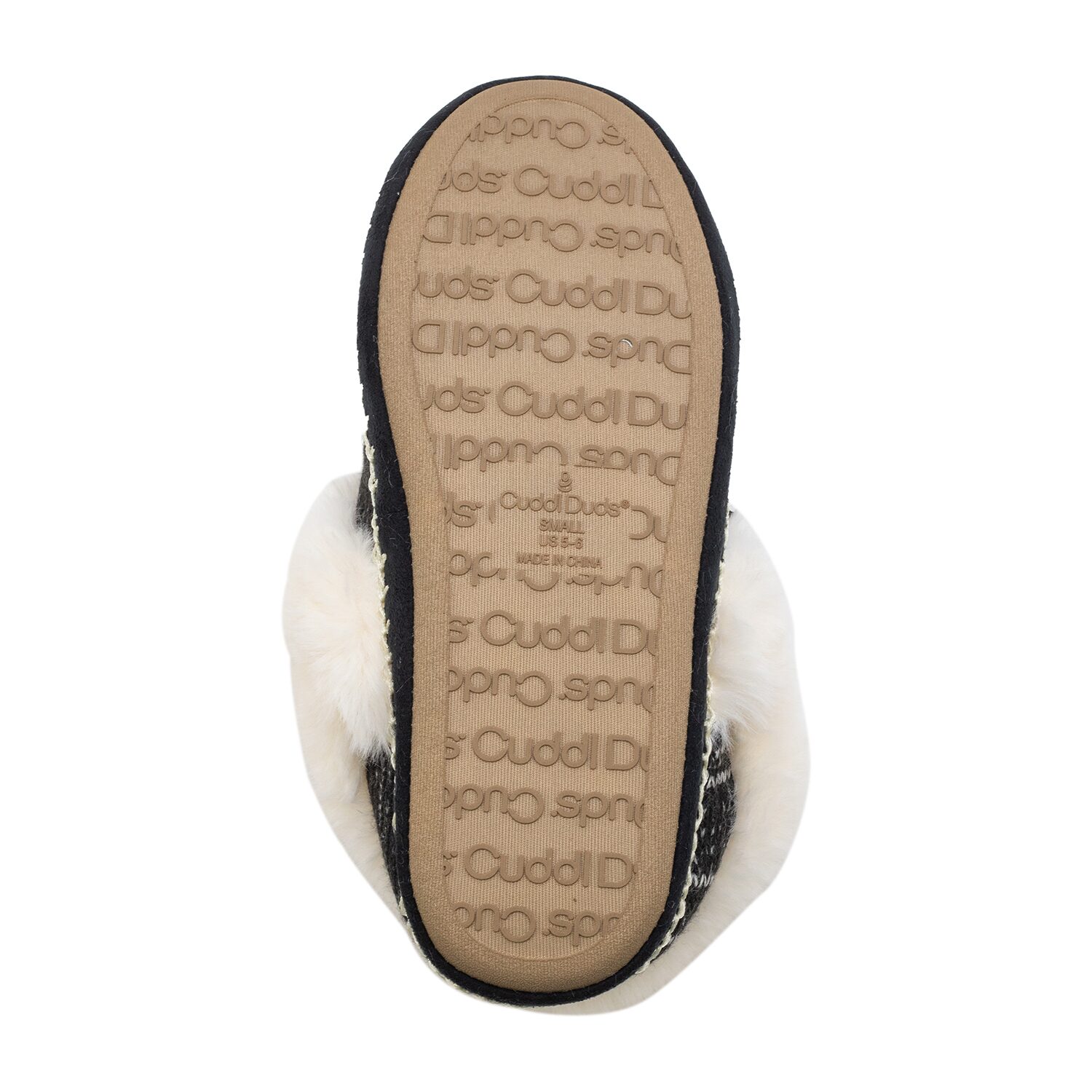 Cuddl Duds Twist Womens Memory Foam Bootie Slippers