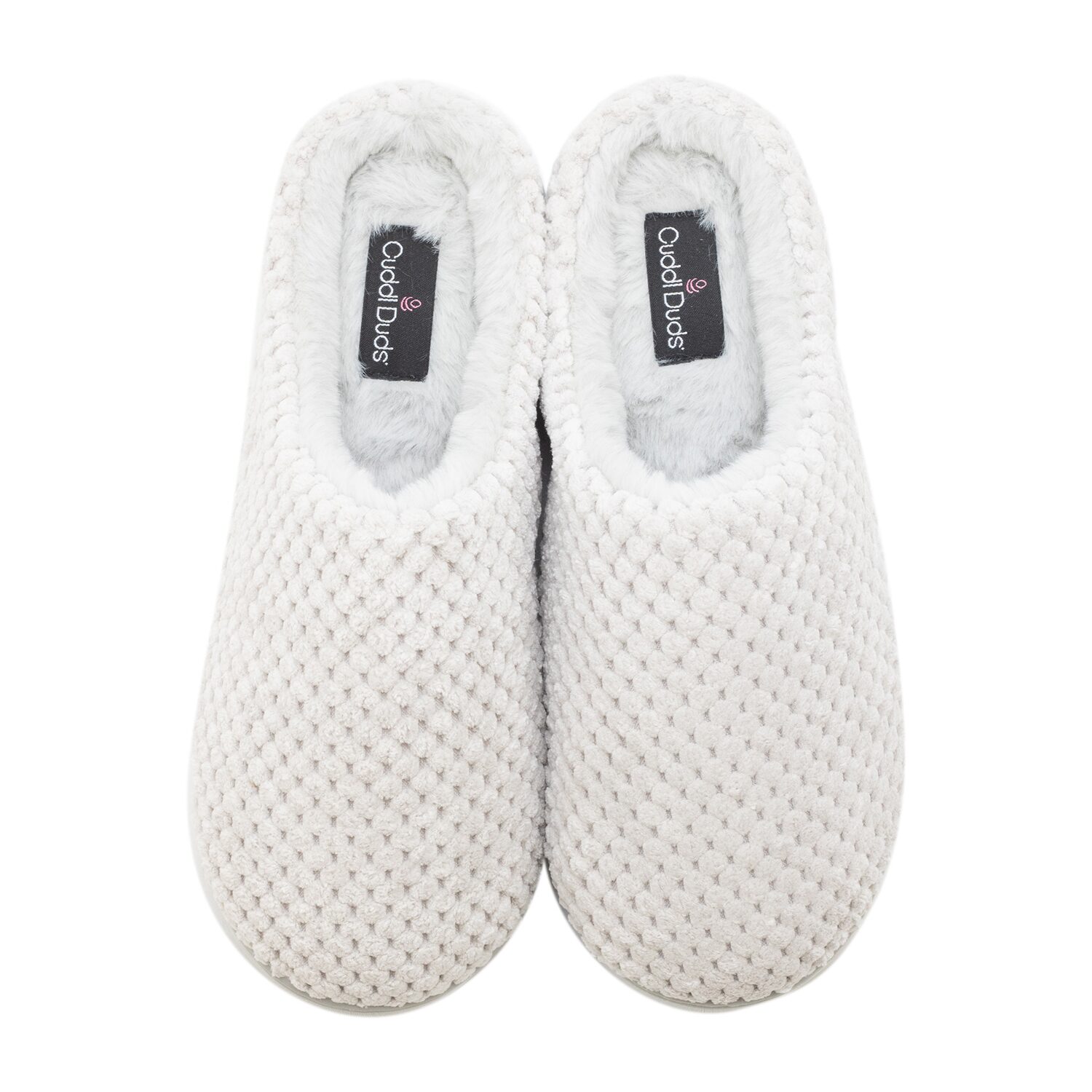 Cuddl Duds Popcorn Womens Memory Foam Clog Slippers