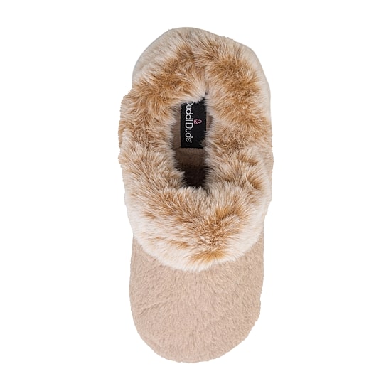 Cuddl Duds Faux Fur Womens Memory Foam Clog Slippers