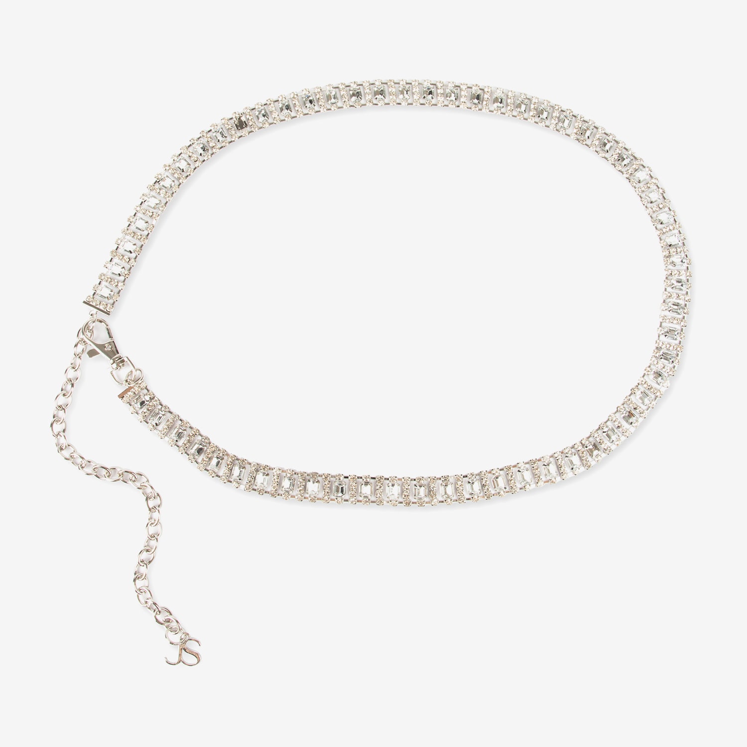 JS Jessica Simpson Diamond Chain Womens Belt