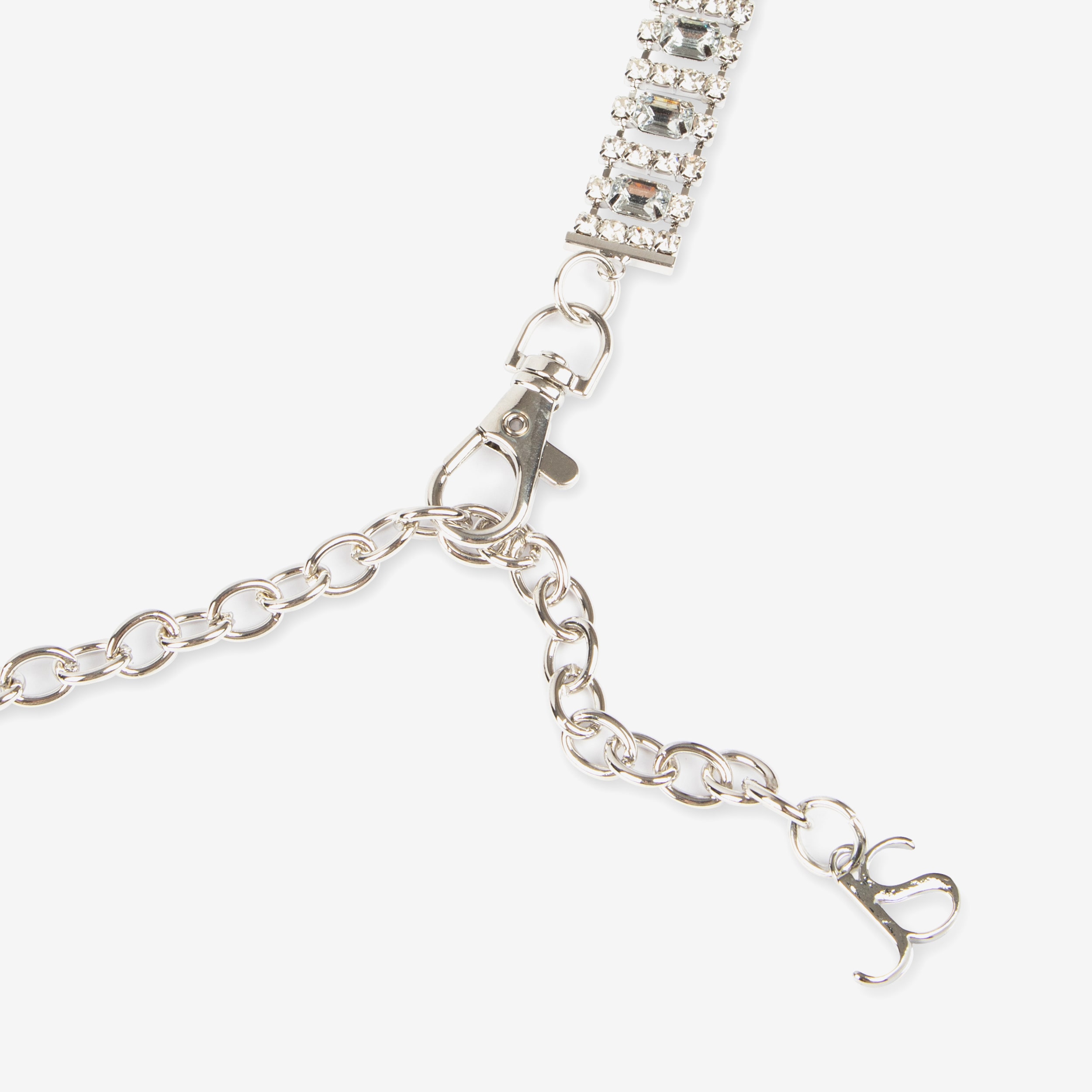 JS Jessica Simpson Diamond Chain Womens Belt