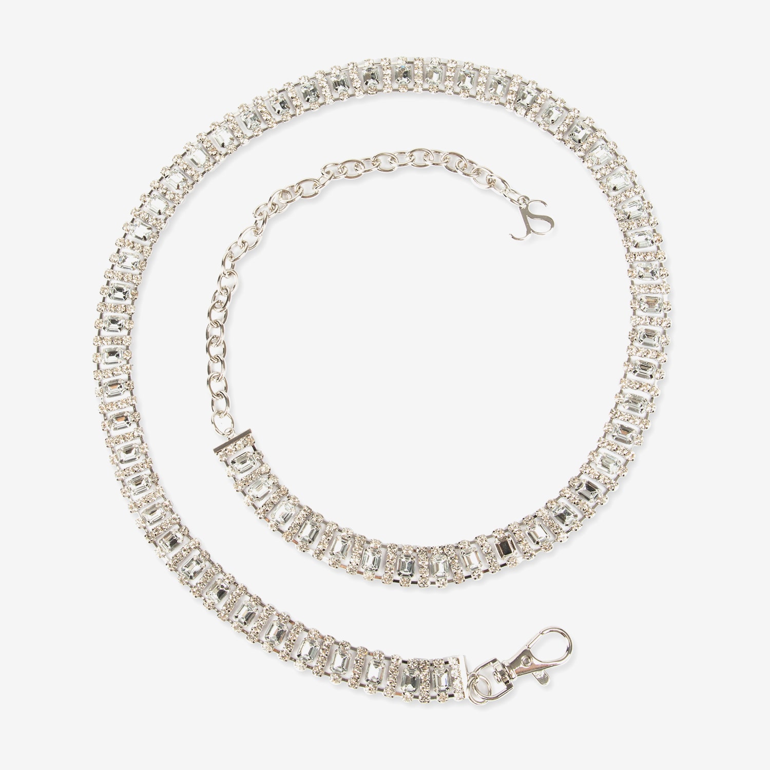 JS Jessica Simpson Diamond Chain Womens Belt