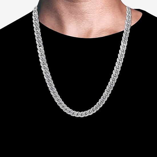 Mens Stainless Steel 24 Inch Rope Chain Necklace