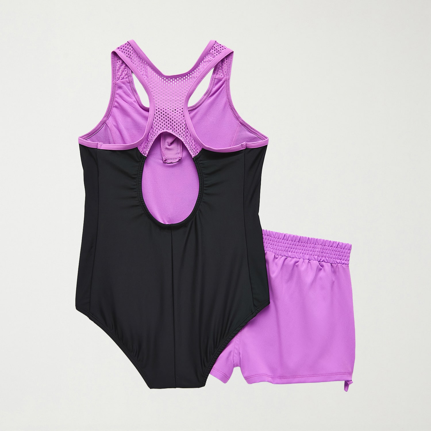 ZeroXposur Big Kid Girls Tie Dye Sleeveless Plus One Piece Swimsuit