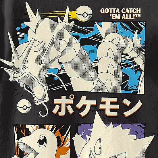 Little & Big Kid Boys Crew Neck Short Sleeve Oversized Pokemon Graphic T-Shirt