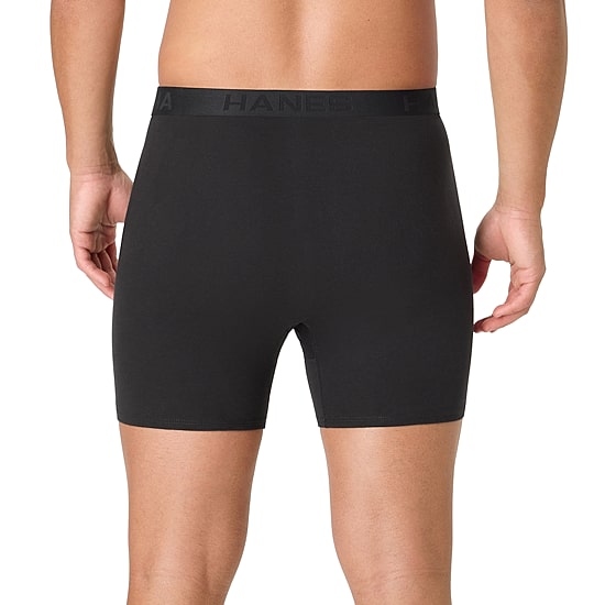 Hanes Mens 4 Pack Boxer Briefs Bonus Pack Ubbbz4