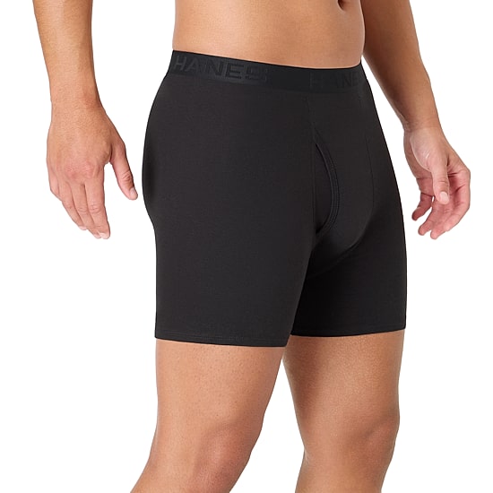 Hanes Mens 4 Pack Boxer Briefs Bonus Pack Ubbbz4