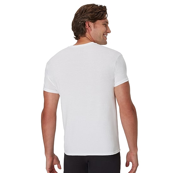 Hanes Mens 4 Pack Short Sleeve Crew Neck Moisture Wicking T-Shirt Bonus Pack