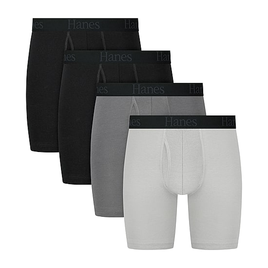 Hanes Mens 4 Pack Support Pouch Boxer Briefs Bonus Pack Ufsll4