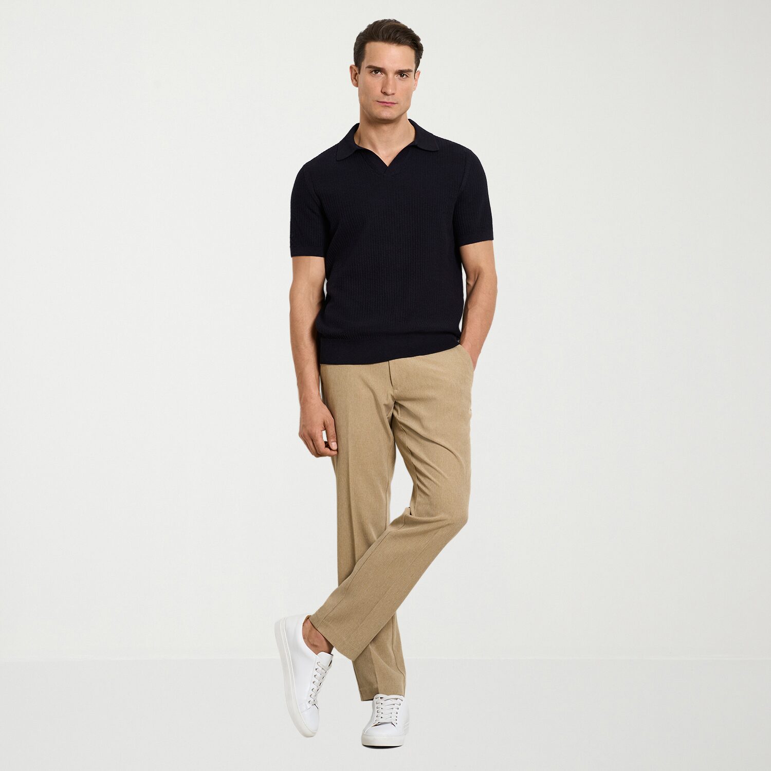 Van Heusen Temp Control Mens Short Sleeve Polo Sweater