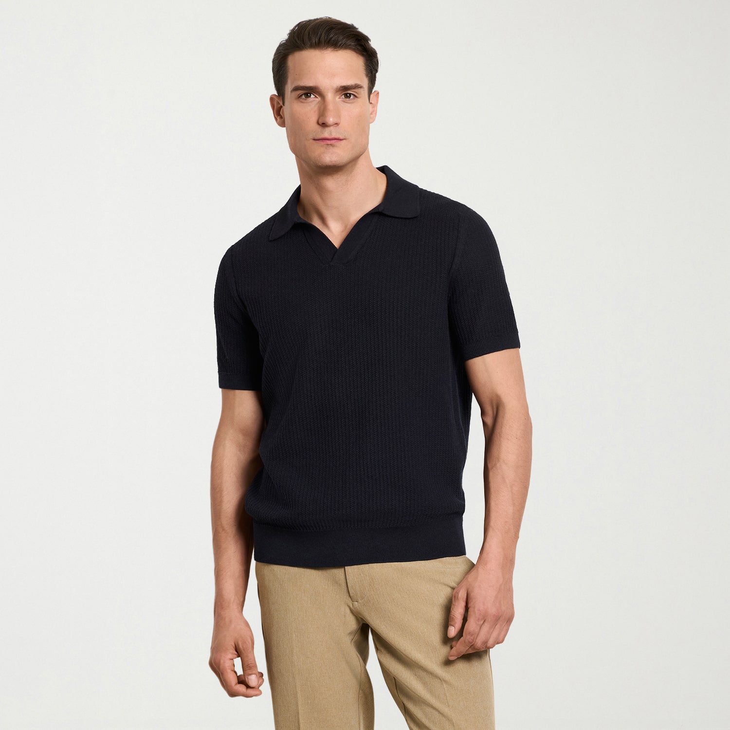 Van Heusen Temp Control Mens Short Sleeve Polo Sweater