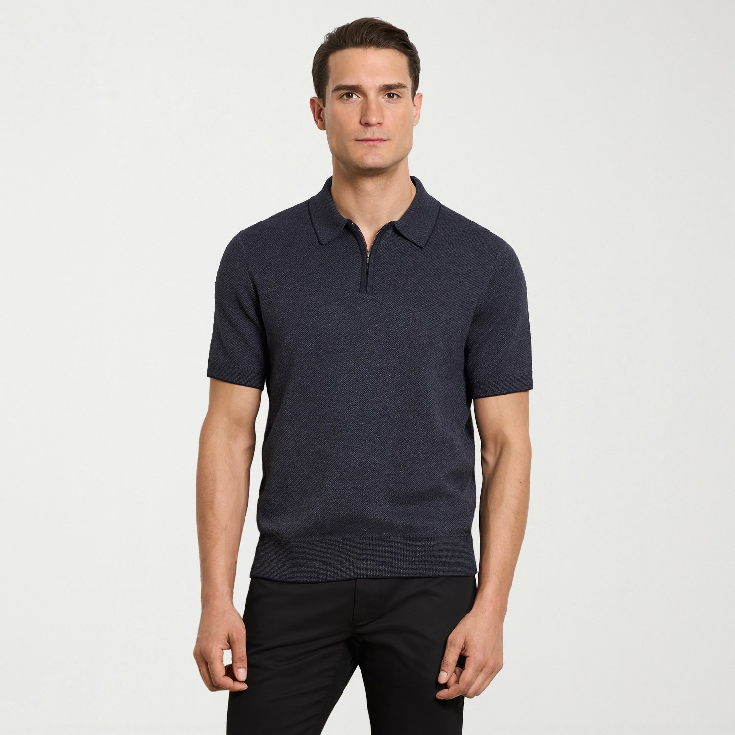 Van Heusen Temp Control Mens Short Sleeve Polo Sweater